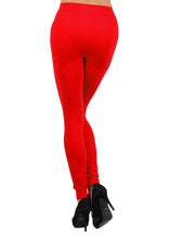 Load image into Gallery viewer, Fleece Lined Legging Women Warm Thermal Mid Waisted Stretchy Tummy Control Long Leggings Soft Skinny Tights Winter Seamless Pants