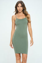 Load image into Gallery viewer, Women&#39;s Camisole Tank Long Seamless Undershirt Cami Top Slip-on Camis Soft Quality Bodycon Slip Dress Layering with Spaghetti Straps