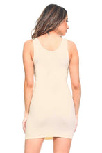 Load image into Gallery viewer, Women Compression Tank Cami Body Shapewear Camisole Long Seamless Bodycon Top Comfortable Basic Sleeveless Slip On Mini Dress