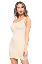 Load image into Gallery viewer, Women Compression Tank Cami Body Shapewear Camisole Long Seamless Bodycon Top Comfortable Basic Sleeveless Slip On Mini Dress
