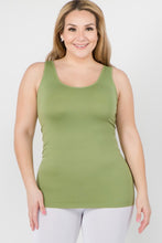Load image into Gallery viewer, Seamless Tank Top for Women Round Neck Sleeveless Body-Con Solid Color Soft Stretchy Everyday Layering Top One Size &amp; Plus