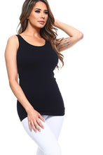Load image into Gallery viewer, Seamless Tank Top for Women Round Neck Sleeveless Body-Con Solid Color Soft Stretchy Everyday Layering Top One Size &amp; Plus