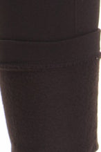 Load image into Gallery viewer, Fleece Lined Leggings High Waist Full Length Warm Capri Long 4” Rise Tights Winter Stretchy Pants with Double Zipper