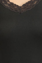 Load image into Gallery viewer, Seamless Racer Back Tank for Women V-Neck Camisole with 1" Lace Straps Soft Stretchy Nylon Spandex Layering Top One Size