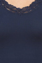 Load image into Gallery viewer, Seamless Racer Back Tank for Women V-Neck Camisole with 1" Lace Straps Soft Stretchy Nylon Spandex Layering Top One Size