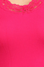 Load image into Gallery viewer, Seamless Racer Back Tank for Women V-Neck Camisole with 1" Lace Straps Soft Stretchy Nylon Spandex Layering Top One Size