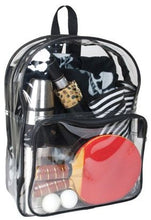 Load image into Gallery viewer, K-Cliffs 16&quot; Clear PVC Backpack Bag Book Bag,