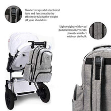 Load image into Gallery viewer, Water Resistant 26L Large Multifunction Baby Diaper Changing Bag Backpack for Moms &amp; Dads, Hidden Anti Theft Compartments - k-cliffs