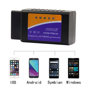 OBD2 Car Diagnostic Device Wireless Car Code Reader Diagnostic Scan Device WiFi Scanner Adapter Check Engine Diagnostic Compatible with Android iOS - k-cliffs