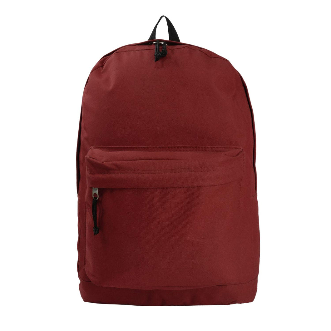 Basic Emergency Survival Backpack Classic Simple School Book Bag Student Daily Daypack 18 Inch - k-cliffs