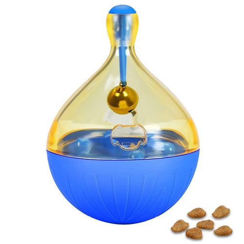 Slow Feeder Pet Toy for Small Animals Cat Dog, Increase IQ, Interactive Portion Control, Royal Blue - k-cliffs
