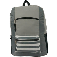 Load image into Gallery viewer, 18&quot; Contrast Basic Striped Backpack - k-cliffs