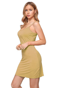 Women's Plus Seamless Cami Slip-on BodyCon Dress with Straps