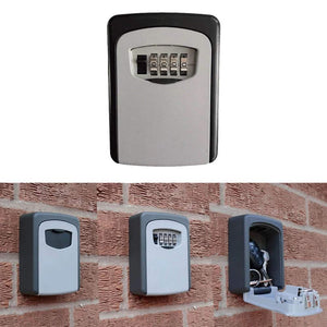 Realtor's Key Lockbox | Wall Mounted with 4 Digit Combination | Holds up to 5 Keys - k-cliffs