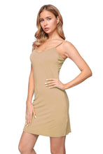 Load image into Gallery viewer, Women&#39;s Plus Seamless Cami Slip-on BodyCon Dress with Straps