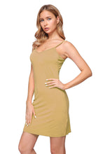 Load image into Gallery viewer, Women&#39;s Plus Seamless Cami Slip-on BodyCon Dress with Straps