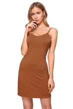 Load image into Gallery viewer, Women&#39;s Plus Seamless Cami Slip-on BodyCon Dress with Straps
