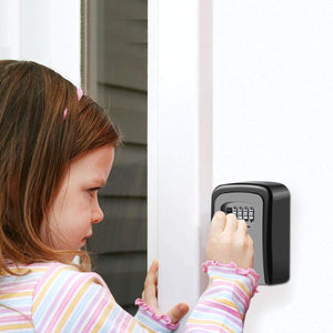 Realtor's Key Lockbox | Wall Mounted with 4 Digit Combination | Holds up to 5 Keys - k-cliffs