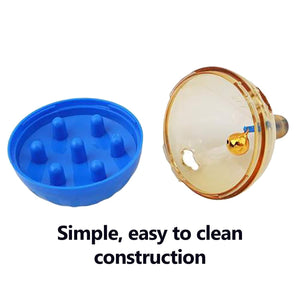 Slow Feeder Pet Toy for Small Animals Cat Dog, Increase IQ, Interactive Portion Control, Royal Blue - k-cliffs