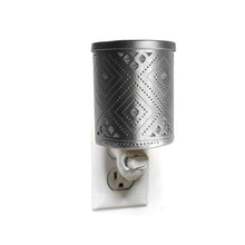 Load image into Gallery viewer, K-Cliffs Vintage Tribal Navaho Chinle Pattern Chrome Plug-in Fragrance Warmer Diffuser for Scented Wax Cubes &amp; Essential Oils - k-cliffs