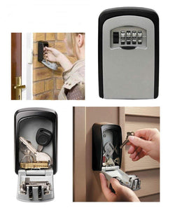 Realtor's Key Lockbox | Wall Mounted with 4 Digit Combination | Holds up to 5 Keys - k-cliffs