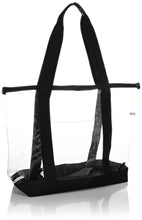 Load image into Gallery viewer, 20&quot; Clear Reusable PVC Tote Bag w/ FREE Coin Pouch - k-cliffs