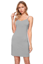 Load image into Gallery viewer, Women&#39;s Plus Seamless Cami Slip-on BodyCon Dress with Straps