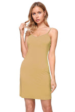 Load image into Gallery viewer, Women&#39;s Plus Seamless Cami Slip-on BodyCon Dress with Straps
