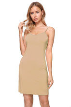 Load image into Gallery viewer, Women&#39;s Plus Seamless Cami Slip-on BodyCon Dress with Straps