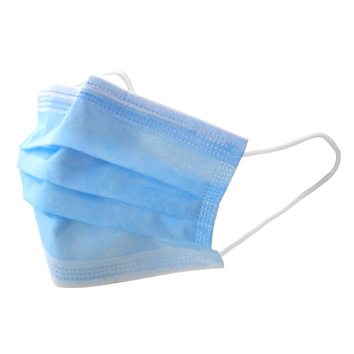 Face Mask 500pcs Disposable Masks with Elastic Earloops | 3-ply Breathable Non-Woven 3 Layer Protection Face Cover
