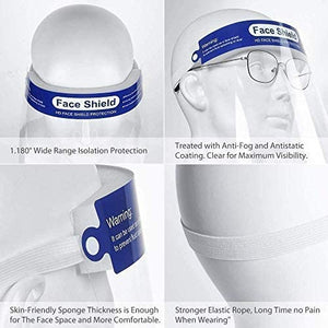 Face Shields for Man & Women Reusable Eyes & Face Protection Clear Visor Hat Shields Wholesale Bulk Quantity Lot