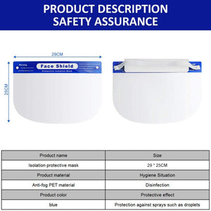 Face Shields for Man & Women Reusable Eyes & Face Protection Clear Visor Hat Shields Wholesale Bulk Quantity Lot
