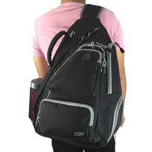 Load image into Gallery viewer, K-Cliffs Water-Resistant Sling Backpack | Safety Retro-Reflective Strip - k-cliffs