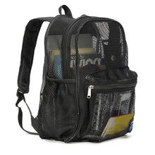 Load image into Gallery viewer, Mesh Backpack Heavy Duty Student Bookbag Quality Simple Classic School Book Bag - k-cliffs