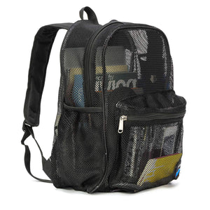 Mesh Backpack Heavy Duty Student Bookbag Quality Simple Classic School Book Bag - k-cliffs