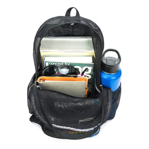 Mesh Backpack Heavy Duty Student Bookbag Quality Simple Classic School Book Bag - k-cliffs