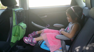 Car Backseat Organizer Kick Mat With Ipad Tablet Holder & Napkin Dispenser Pocket - k-cliffs