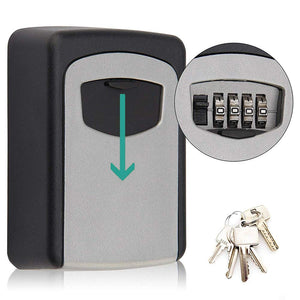 Realtor's Key Lockbox | Wall Mounted with 4 Digit Combination | Holds up to 5 Keys - k-cliffs