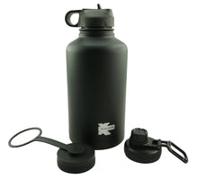 Load image into Gallery viewer, K-Cliffs Vacuum Insulated Sport Water Bottle Flask Double Wall Stainless Steel Sports Flasks BPA Free 3 Lids Included Straw Coffee Sport Cap Thermo Flasks - k-cliffs
