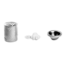 Load image into Gallery viewer, K-Cliffs Vintage Tribal Navaho Chinle Pattern Chrome Plug-in Fragrance Warmer Diffuser for Scented Wax Cubes &amp; Essential Oils - k-cliffs