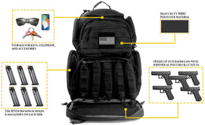 Tactical Rapid Storage & Access Gun Range Bags Backpacks and Cases - k-cliffs