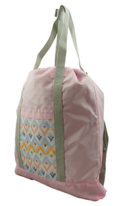 K-Cliffs 18" 2-in-1 Drawstring Backpack & Convertible Tote Bag | Black