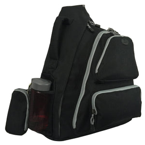 K-Cliffs Water-Resistant Sling Backpack | Safety Retro-Reflective Strip - k-cliffs
