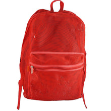 Load image into Gallery viewer, Mesh Backpack See through Student School Bag Bookbag Mesh Daypack - k-cliffs