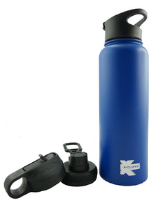 Vacuum Insulated Sport Water Bottle Flask Double Wall Stainless Steel Sports Flasks BPA Free 3 Lids Included Straw Coffee Sport Cap Thermo Flasks - k-cliffs