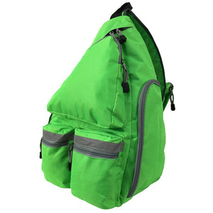 Safety Sling Backpack Bright Color Body Bag Student Reflective Daypack Bookbag - k-cliffs