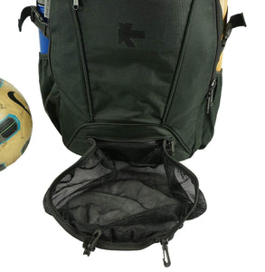 Heavy Duty 17 Inch Laptop Backpack | Dedicated Basketball Soccer Compartment - k-cliffs