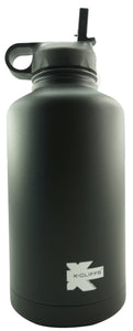 K-Cliffs Vacuum Insulated Sport Water Bottle Flask Double Wall Stainless Steel Sports Flasks BPA Free 3 Lids Included Straw Coffee Sport Cap Thermo Flasks - k-cliffs