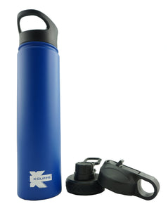 K-Cliffs Vacuum Insulated Sport Water Bottle Flask Double Wall Stainless Steel Sports Flasks BPA Free 3 Lids Included Straw Coffee Sport Cap Thermo Flasks - k-cliffs