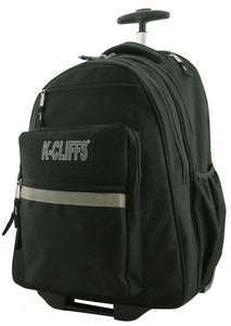 Rolling Backpack School Backpacks with Wheels Deluxe Trolley Book Bag Multiple Pockets - k-cliffs